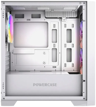 Компьютерный корпус Powercase ALISIO Micro Z3W ARGB V2 ARGB White (CAMZW-A3-V2)