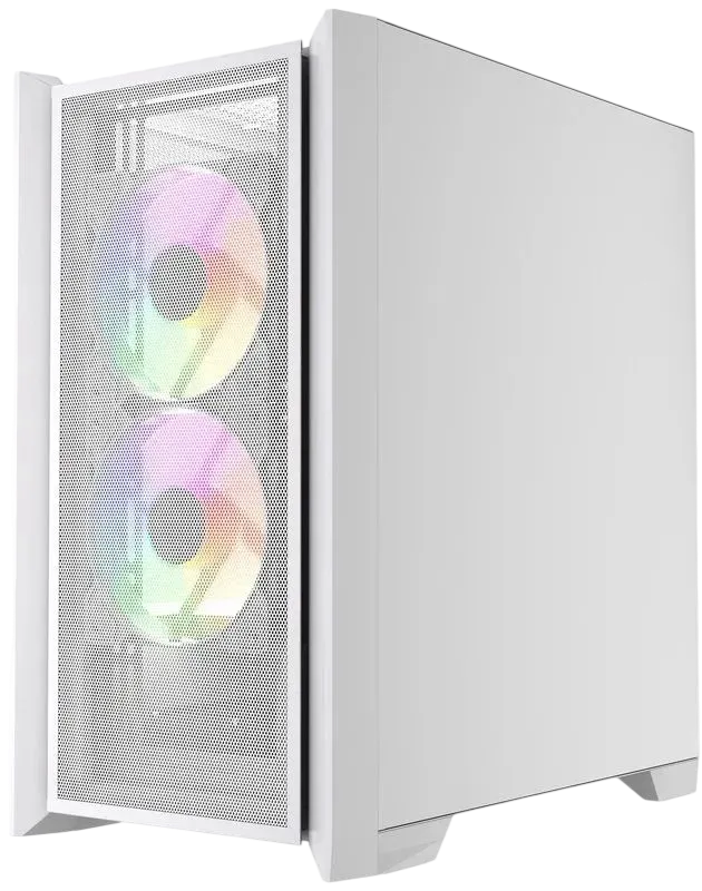 Компьютерный корпус Powercase ALISIO Micro Z3W ARGB V2 ARGB White (CAMZW-A3-V2)