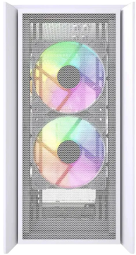 Компьютерный корпус Powercase ALISIO Micro Z3W ARGB V2 ARGB White (CAMZW-A3-V2)