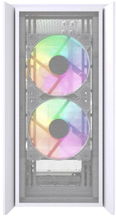 Компьютерный корпус Powercase ALISIO Micro Z3W ARGB V2 ARGB White (CAMZW-A3-V2)
