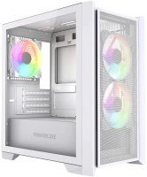 Компьютерный корпус Powercase ALISIO Micro Z3W ARGB V2 ARGB White (CAMZW-A3-V2)