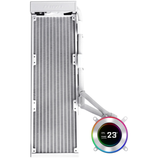 Система жидкостного охлаждения для процессора Lian Li HydroShift II LCD-C 360N White (GHS2LCD36W) (G89.GHS2LCD36W.R0)