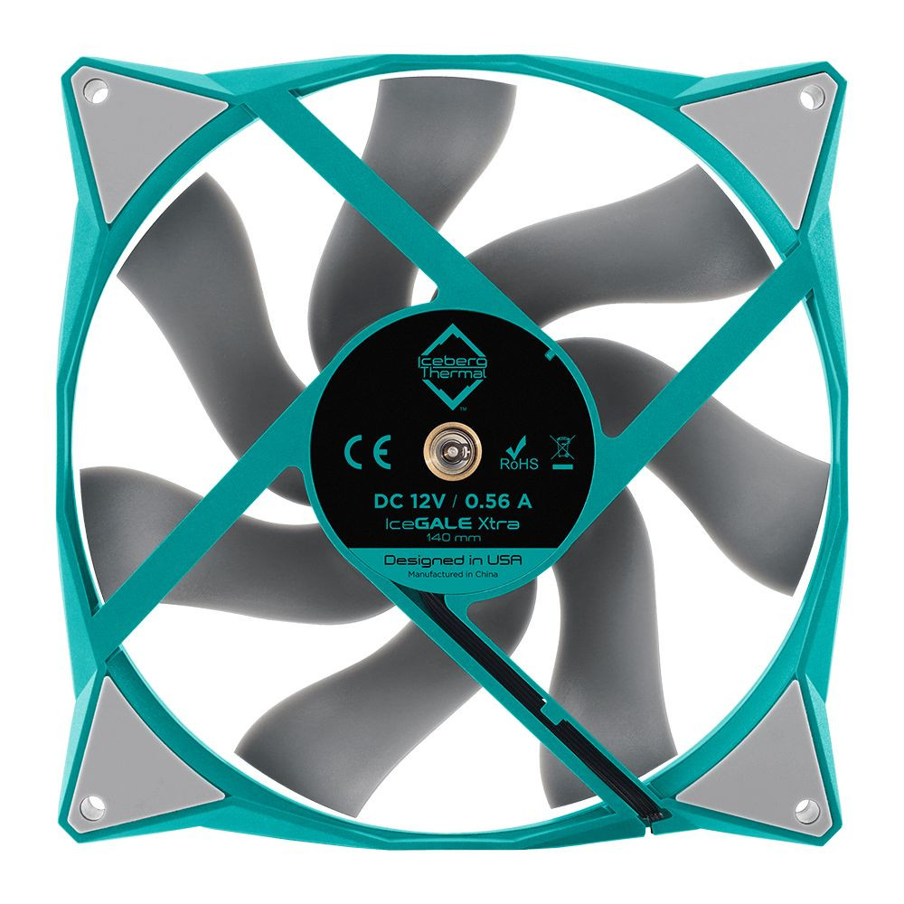 Вентилятор для корпуса Iceberg Thermal IceGALE Xtra TEAL (IceGALEXtra140mmTEAL)