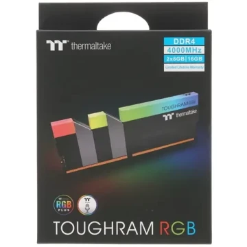 Оперативная память 16 Gb 4000 MHz Thermaltake TOUGHRAM RGB Black (R009D408GX2-4000C19A)