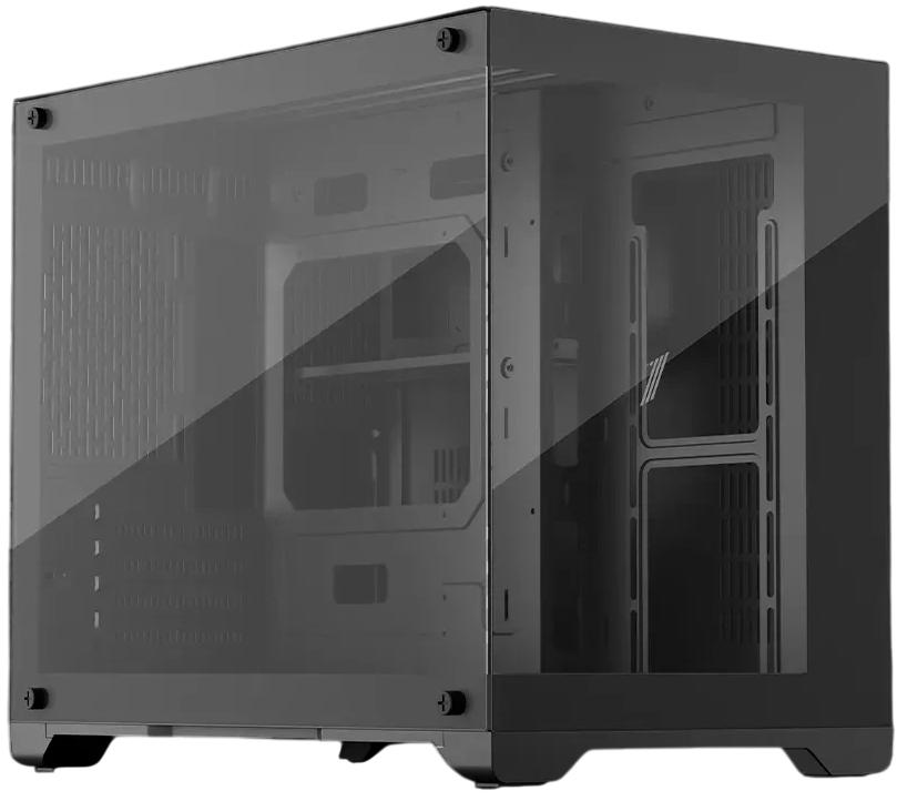 Компьютерный корпус 1STPLAYER MEGAVIEW MV6-T Black (MV6-TP-BK)
