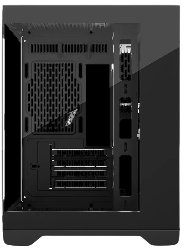 Компьютерный корпус 1STPLAYER MEGAVIEW MV6-T Black (MV6-TP-BK)