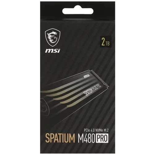 Твердотельный накопитель MSI 2000 Gb SPATIUM M480 Pro PLAY