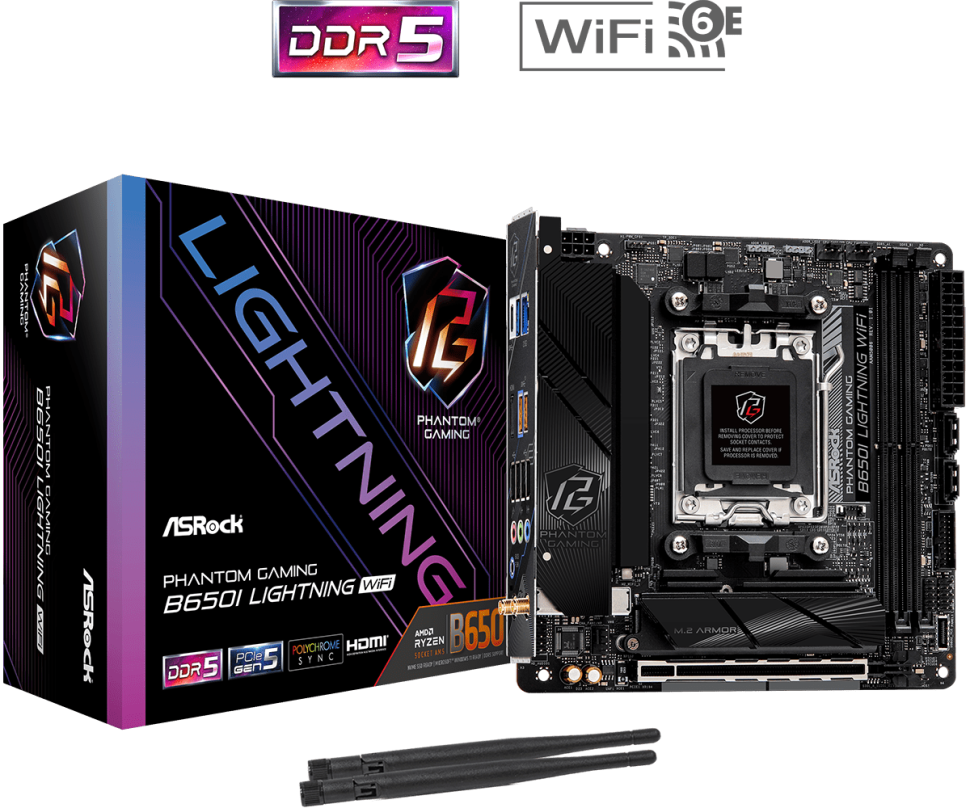 Материнская плата ASRock B650I PG LIGHTNING WIFI