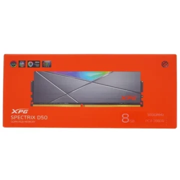 Оперативная память 8 Gb 3600 MHz ADATA XPG SPECTRIX D50 RGB (AX4U36008G18I-ST50)
