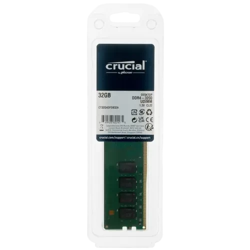 Оперативная память 32 Gb 3200 MHz CRUCIAL (CT32G4DFD832A)