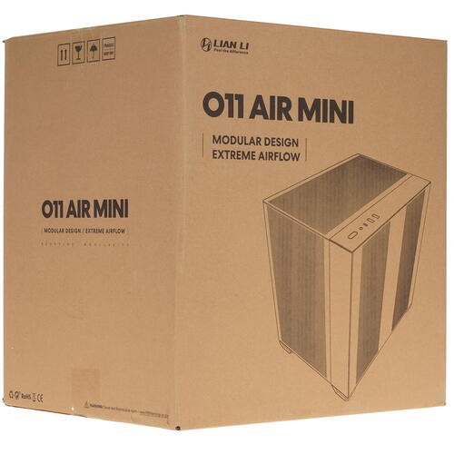 Компьютерный корпус Lian Li O11 Air Mini TG White (G99.O11AMW.R0)