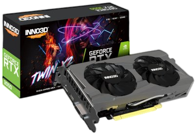 Видеокарта INNO3D (N30502-08D6-1711VA41) GeForce RTX 3050 8GB TWIN X2