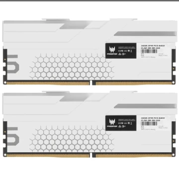 Оперативная память 32 Gb 6400 MHz Acer Predator Hermes RGB White (HERMES-32GB-6400-1R8-V1) (BL.9BWWR.390)
