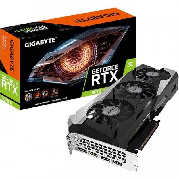 Видеокарта GIGABYTE (GV-N307TGAMING OC-8GD 2.0) GeForce RTX 3070 TI 8GB GAMING OC 2.0
