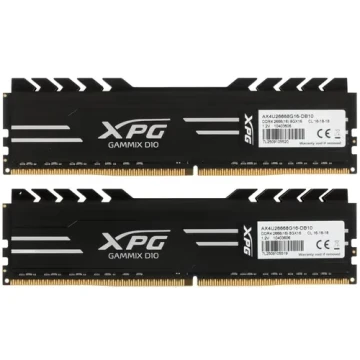 Оперативная память 16 Gb 2666 MHz ADATA XPG GAMMIX D10 Black (AX4U26668G16-DB10)