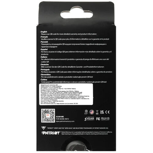Твердотельный накопитель Patriot 1000 Gb Viper PV553 GEN5 (PV553P1TBM28H)