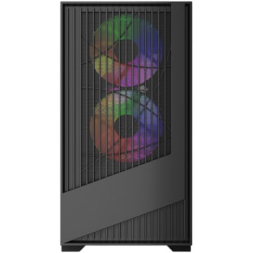 Компьютерный корпус Powercase Mistral Micro A12B FRGB Black (CMMA12B-L3)
