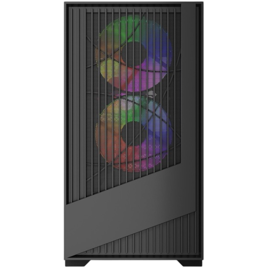 Компьютерный корпус Powercase Mistral Micro A12B FRGB Black (CMMA12B-L3)