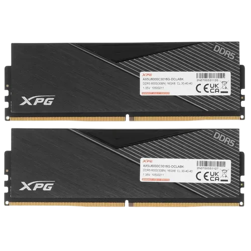 Оперативная память 32 Gb 6000 MHz ADATA XPG LANCER Black (AX5U6000C3016G-DCLABK)