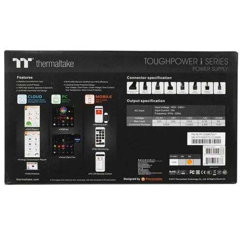 Блок питания Thermaltake 1250W TOUGHPOWER iRGB PLUS (PS-TPI-1250F3FDTE-1)
