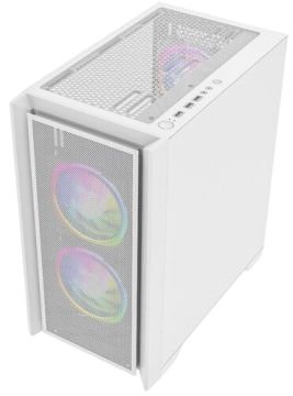 Компьютерный корпус Powercase ALISIO Micro Z3W ARGB White (CAMZW-A3)