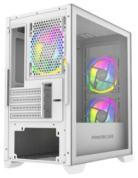 Компьютерный корпус Powercase ALISIO Micro Z3W ARGB White (CAMZW-A3)