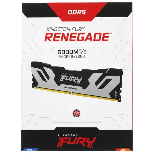 Оперативная память 64 Gb 6000 MHz Kingston FURY Renegade Silver (KF560C32RSK2-64)