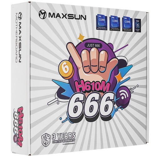 Материнская плата MaxSun H610M 666 WIFI6 D5 6940709693865