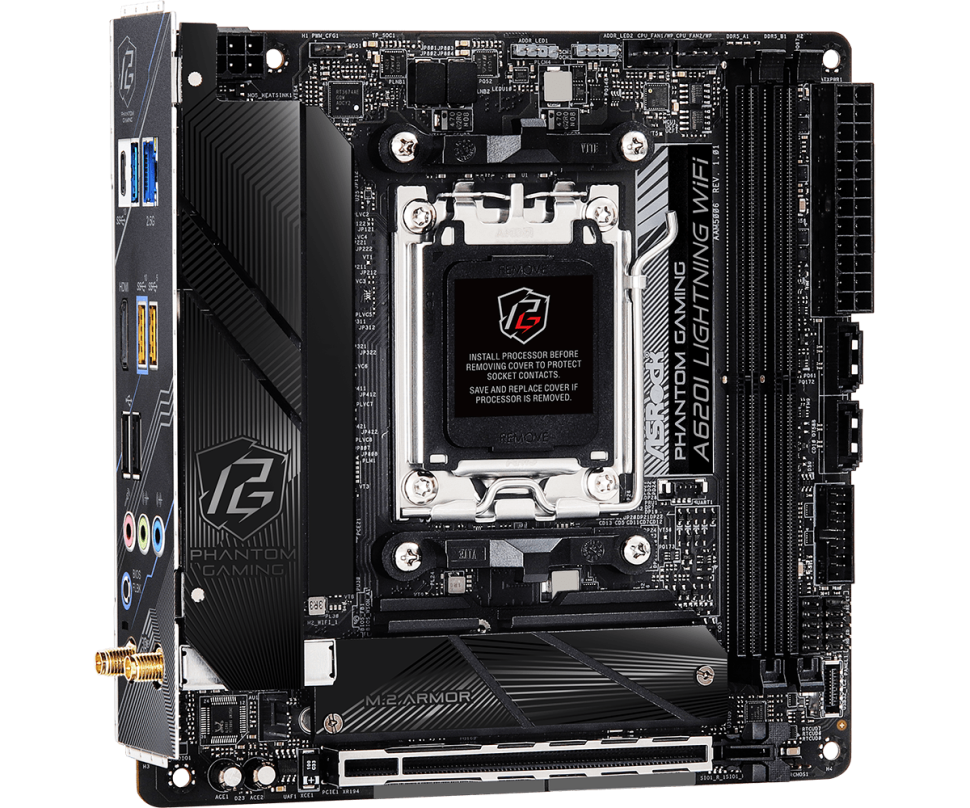 Материнская плата ASRock A620I PG LIGHTNING WIFI