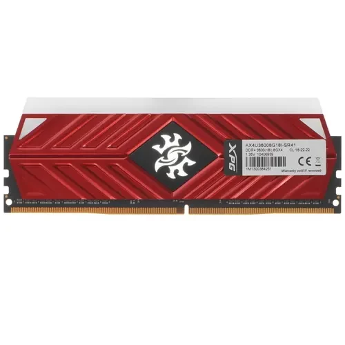 Оперативная память 8 Gb 3600 MHz ADATA SPECTRIX D41 RGB (AX4U36008G18I-SR41)