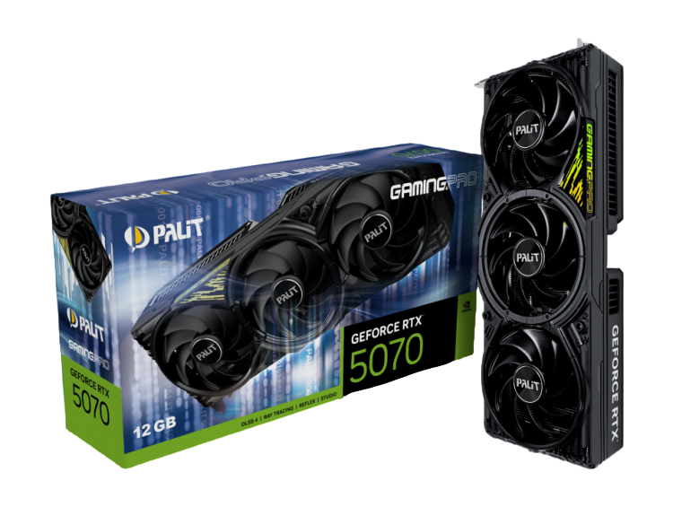 Видеокарта Palit (NE75070019K9-GB2050A) GeForce RTX 5070 12GB GAMINGPRO