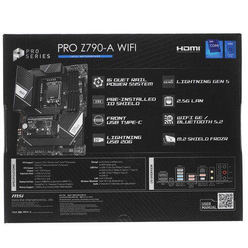 Материнская плата MSI PRO Z790-A WIFI