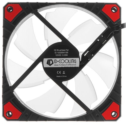 Вентилятор для корпуса ID-COOLING WF-12025-XT-R Red LED PWM
