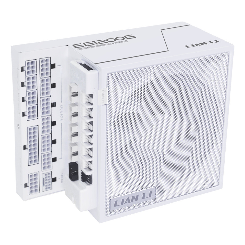 Блок питания Lian Li 1200W EG1200G White (G9P.EG1200G.WH00.RU) 16 Pin (PCIe 5.0 Connector Cable Details)