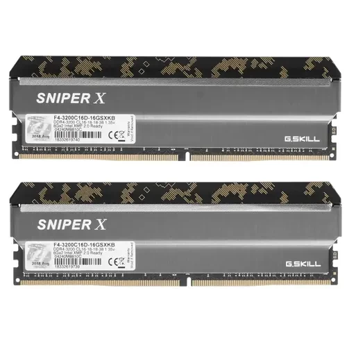 Оперативная память 16 Gb 3200 MHz G.Skill SNIPER X (F4-3200C16D-16GSXKB)