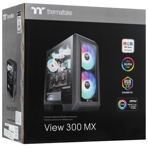 Компьютерный корпус Thermaltake VIEW 300 MX ARGB TG Black CA-1P6-00M1WN-00