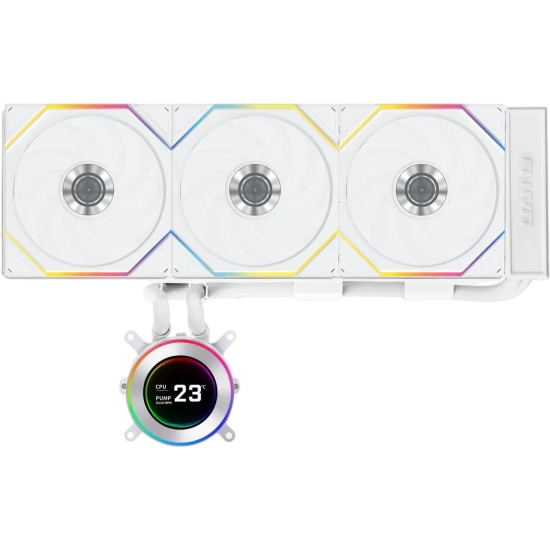 Система жидкостного охлаждения для процессора Lian Li HydroShift II LCD-C 360TL GHS2LCD36TW ARGB White (G89.GHS2LCD36TW.R0)