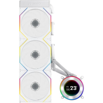 Система жидкостного охлаждения для процессора Lian Li HydroShift II LCD-C 360TL GHS2LCD36TW ARGB White (G89.GHS2LCD36TW.R0)