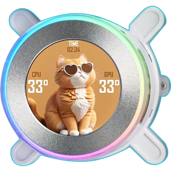 Система жидкостного охлаждения для процессора Lian Li HydroShift II LCD-C 360TL GHS2LCD36TW ARGB White (G89.GHS2LCD36TW.R0)