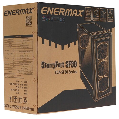 Компьютерный корпус Enermax ECA-SF30-M1BB-ARGB