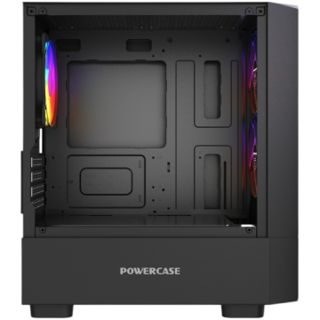 Компьютерный корпус Powercase Mistral Micro A15B FRGB Black (CMMA15B-L3)