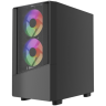 Компьютерный корпус Powercase Mistral Micro A15B FRGB Black (CMMA15B-L3)
