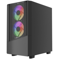 Компьютерный корпус Powercase Mistral Micro A15B FRGB Black (CMMA15B-L3)