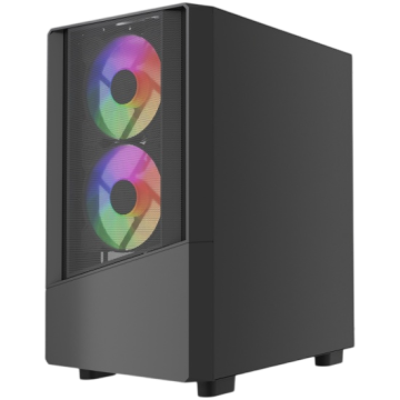 Компьютерный корпус Powercase Mistral Micro A15B FRGB Black (CMMA15B-L3)