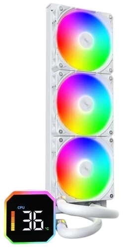 Система жидкостного охлаждения для процессора Montech HYPERFLOW DIGITAL 360 (W) White