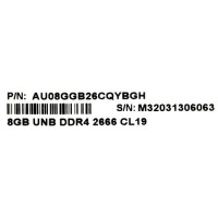 Оперативная память 8 Gb 2666 MHz Apacer (AU08GGB26CQYBGH) RTL