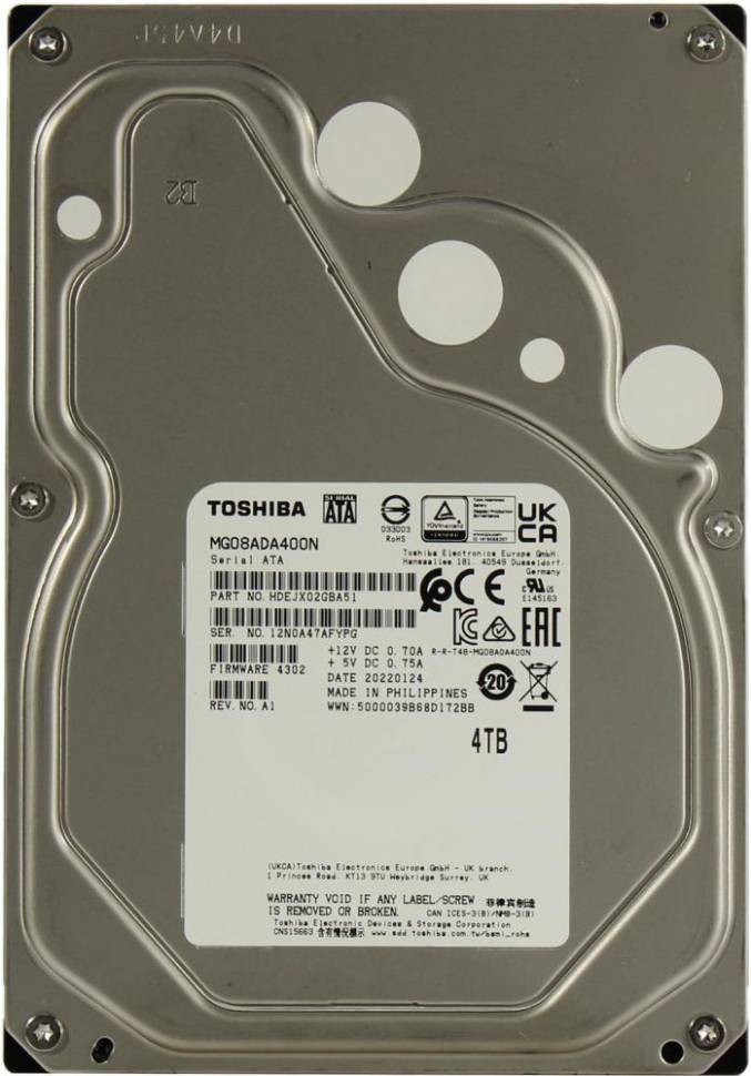 Жесткий диск Toshiba 4000 Gb MG08ADA400N