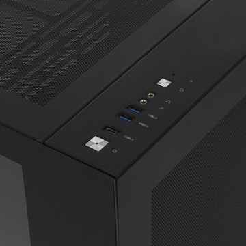 Компьютерный корпус 1STPLAYER STEAMPUNK SP7 EV EMOTION VIEW Black (SP7-EV-BK)