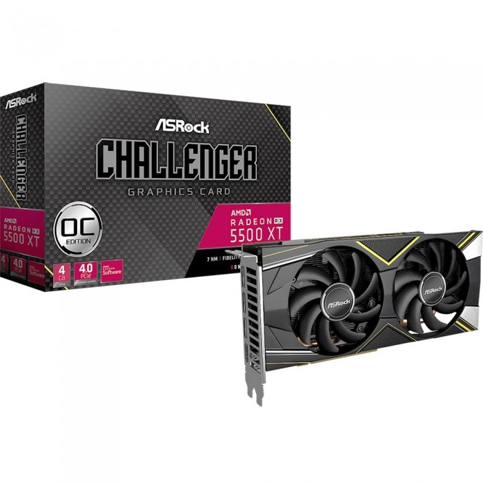 Видеокарта ASRock (RX5500XT CLD 4GO) AMD Radeon RX 5500 XT 4GB Challenger D OC