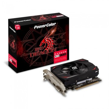 Видеокарта PowerColor (AXRX 550 4GBD5-DH) Red Dragon Radeon RX 550 1071MHz PCI-E 3.0 4096MB 6000MHz 128 bit DVI HDMI DisplayPort HDCP